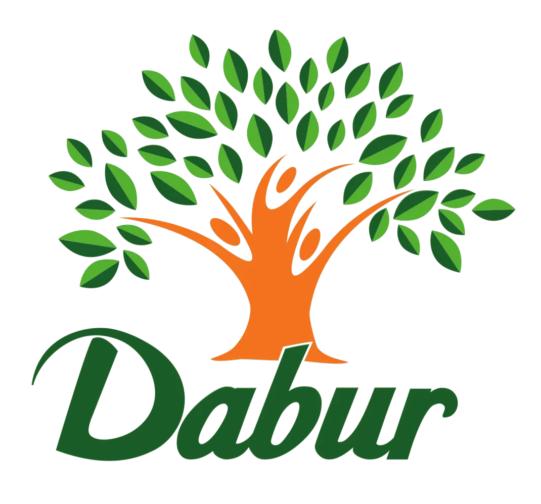 Dabur food company logo featuring an orange tree with green leaves, representing natural and organic food products for wholesale distribution.