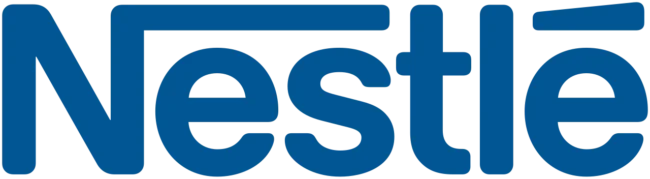 Nestlé blue logo - a leading global food manufacturer and supplier serving foodservice, distribution, and wholesale food industry sectors.