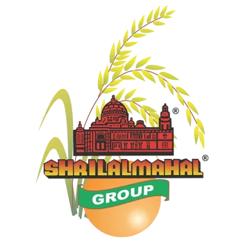 Shailamahal Group wholesale rice supplier logo featuring golden wheat stalks and a traditional building, representing quality grain distribution and food supply services.