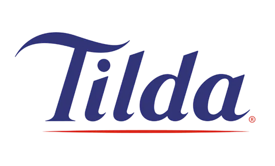 Tilda registered trademark logo in navy blue, a leading rice and grain supplier for foodservice and wholesale food distribution industries.